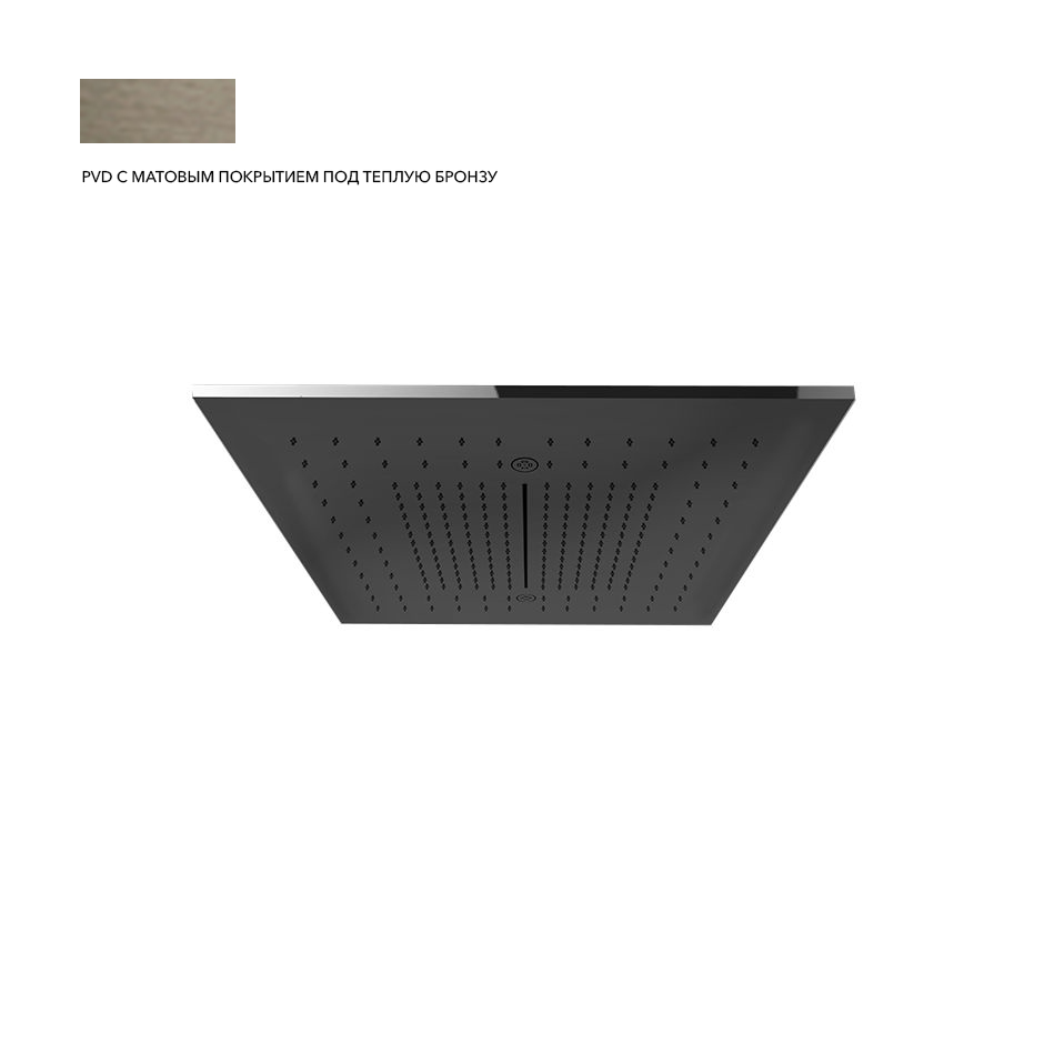 Верхний душ Gessi Afilo 500x500 Warm Bronze Br.PVD (57016-726) - Фото 1